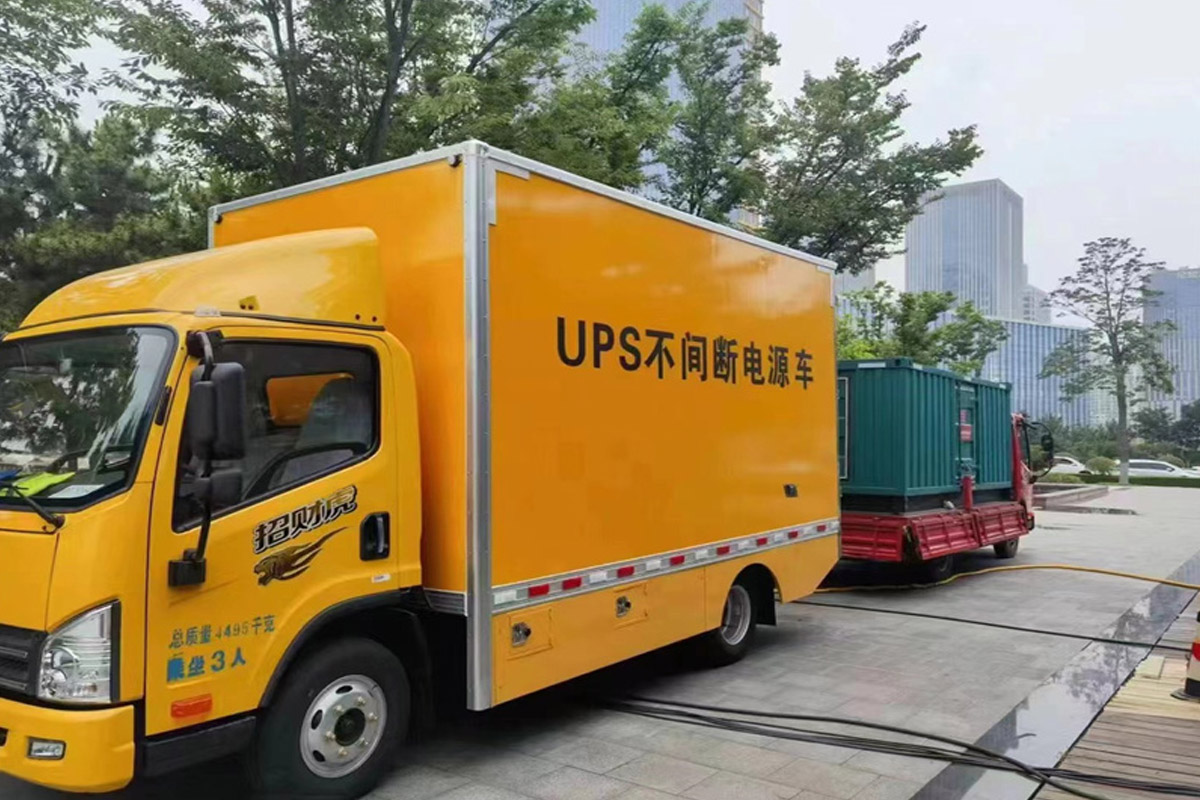 金坛发电机租赁施工现场